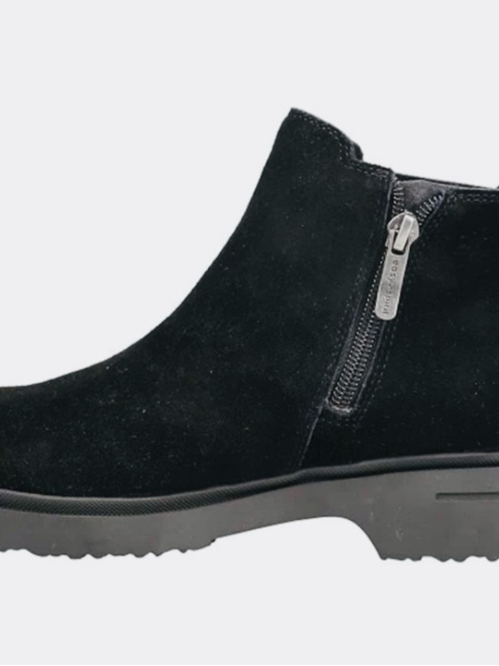 NWOT Black Suede Ankle Booties